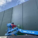 Pintado de valla exterior de grandes dimensiones