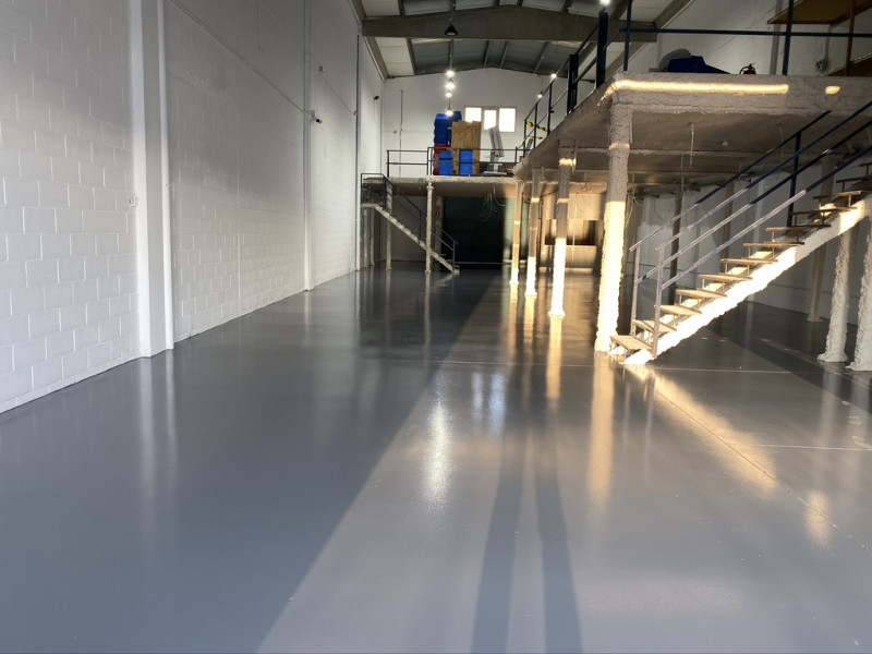 Pintado de parametros en nave industrial
