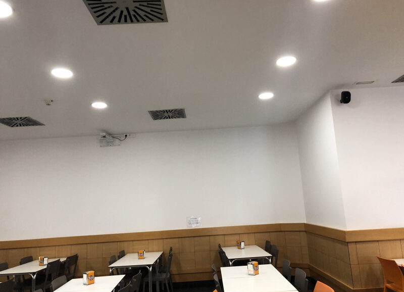 Pintado de paramentos en restaurante