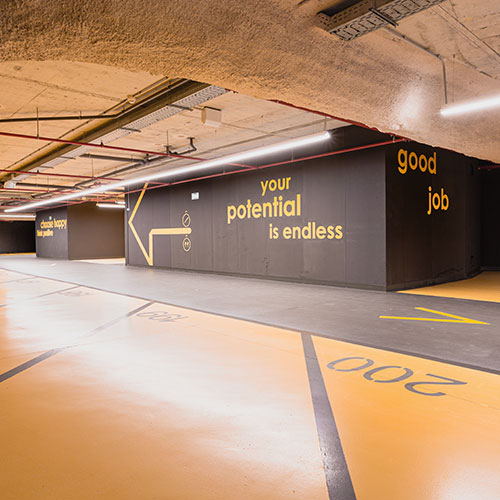 Sector pintado de parkings. Pintores profesionales